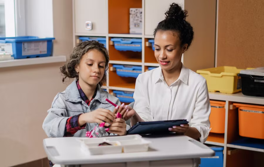 aba therapist and teenager